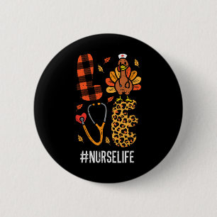 Badge Rond 5 Cm Love Turquie Stethoscope Infirmière Thanksgiving F