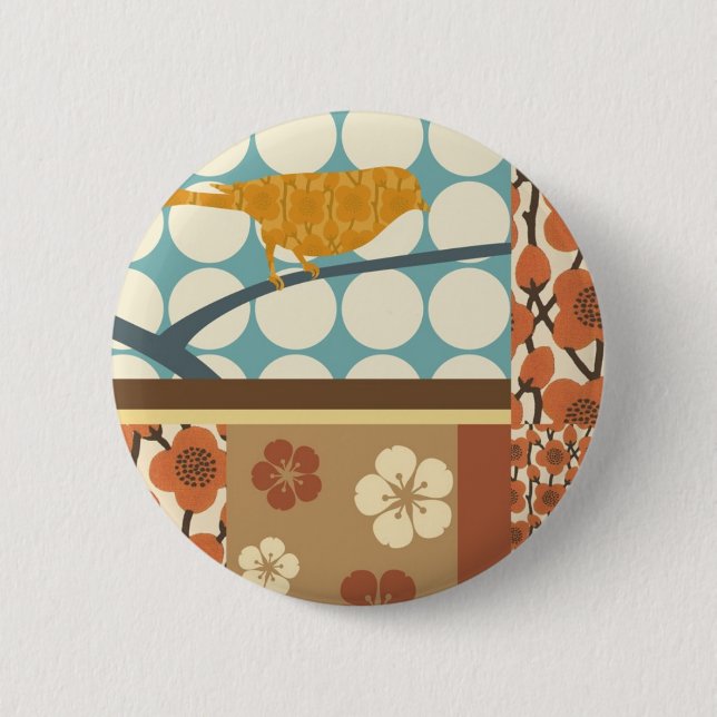 Badge Rond 5 Cm LoveBird2-1Bottom (Devant)