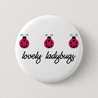 Badge Rond 5 Cm Lovely Ladybugs