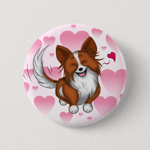 Badge Rond 5 Cm Lovely Puppy