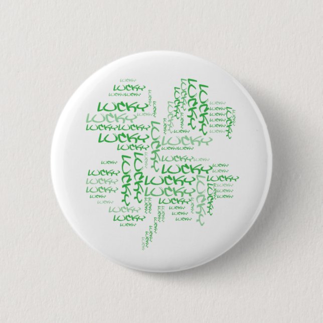 Badge Rond 5 Cm Lucky (Devant)