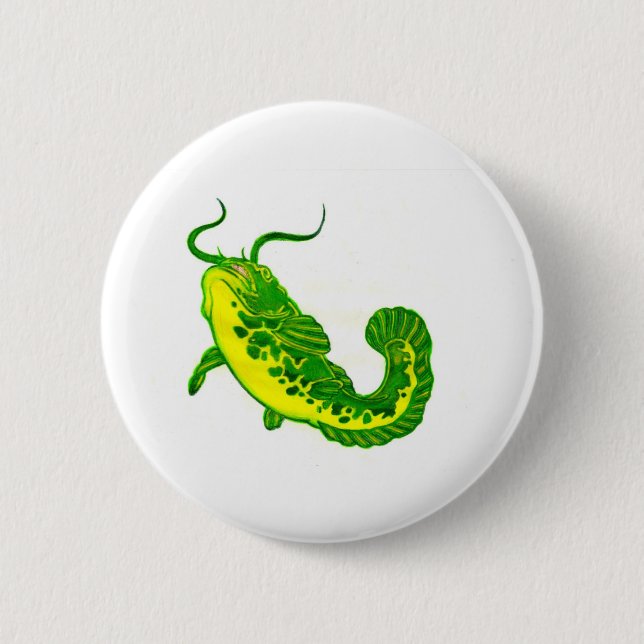 Badge Rond 5 Cm Lucky Catfish (Devant)