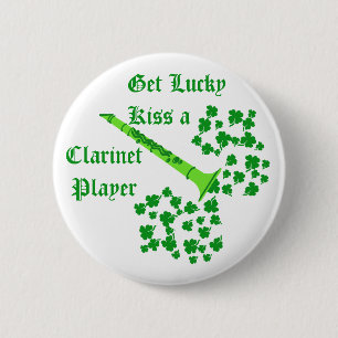 Badge Rond 5 Cm Lucky Clarinet