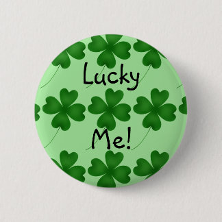 Badge Rond 5 Cm Lucky motif shamrock