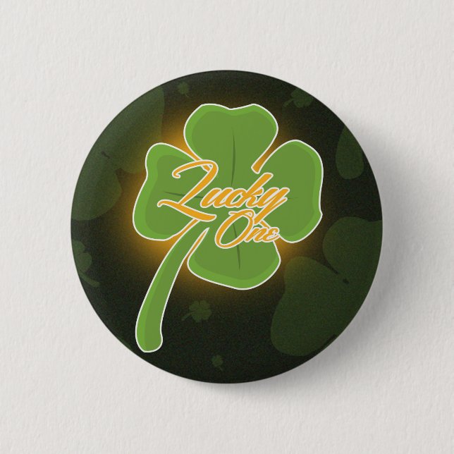 Badge Rond 5 Cm Lucky One (Devant)