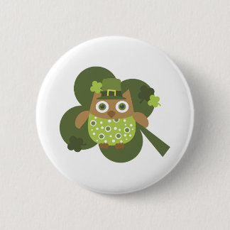 Badge Rond 5 Cm Lucky Owl