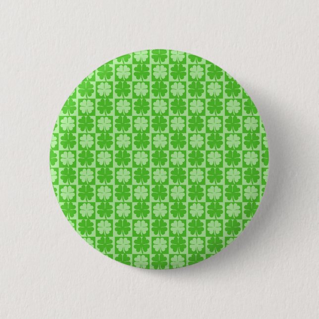 Badge Rond 5 Cm Lucky Shamrock (Devant)