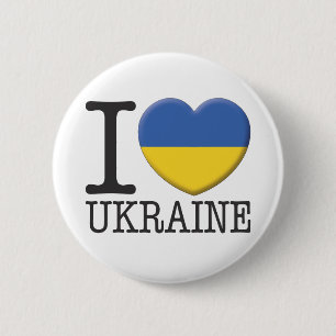 Badge Rond 5 Cm L'Ukraine