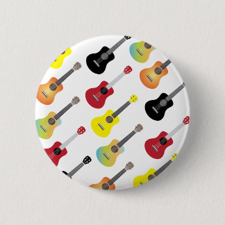 Badge Rond 5 Cm L'ukulélé colorée modèle la musique