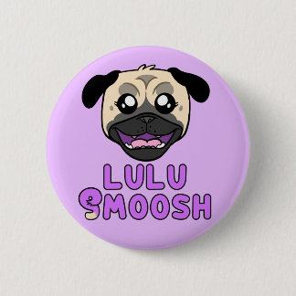 Badge Rond 5 Cm Lulu Smoosh Carlin de dessin