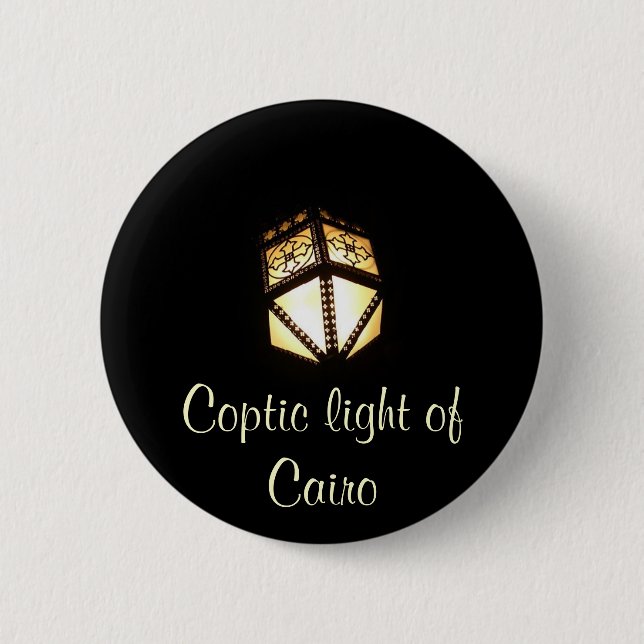 Badge Rond 5 Cm Lumière copte (Devant)