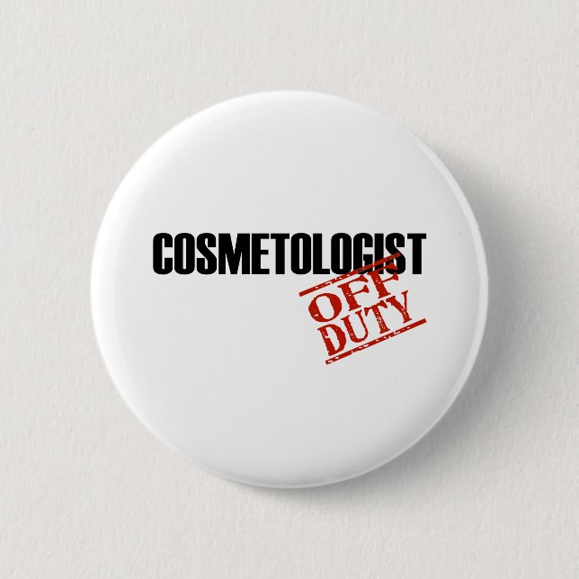 BADGE ROND 5 CM LUMIÈRE DE COSMETOLOGIST (Devant)