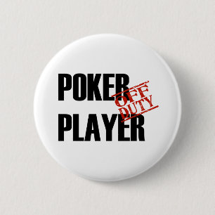 BADGE ROND 5 CM LUMIÈRE QUI N'EST PAS DE SERVICE DE JOUEUR DE
