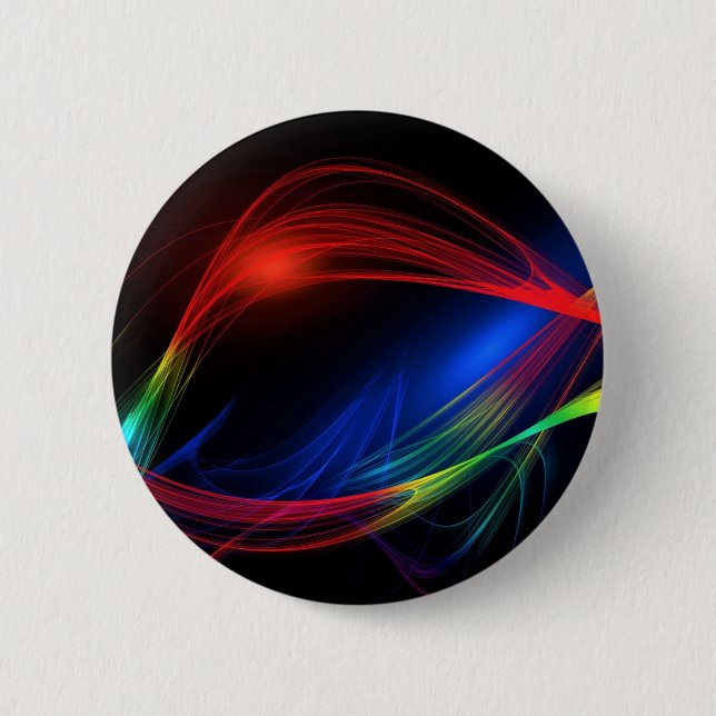 Badge Rond 5 Cm Lumières colorées Abstraites (Devant)
