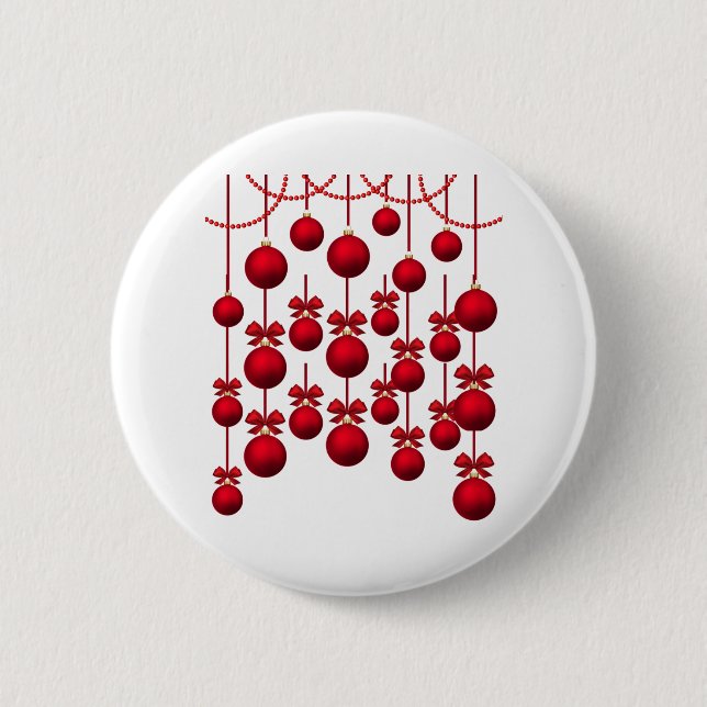Badge Rond 5 Cm lumières de noël (Devant)