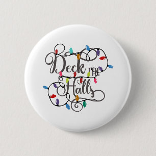 Badge Rond 5 Cm lumières de vacances de Noël décorez les salles
