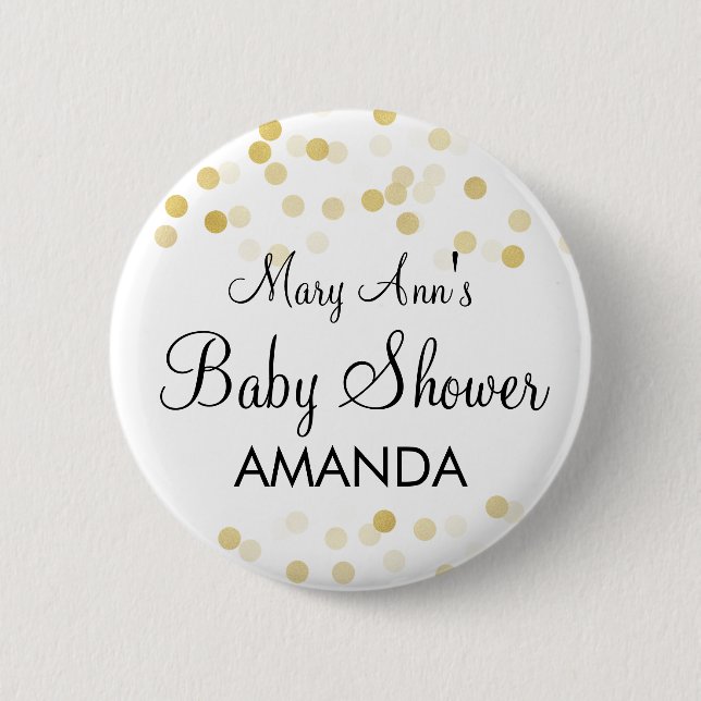 Badge Rond 5 Cm Lumières élégantes de parties scintillantes de (Devant)