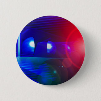 Badge Rond 5 Cm lumières rouges et bleues de police