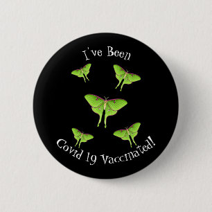 Badge Rond 5 Cm Luna Moth cartoon illustration 