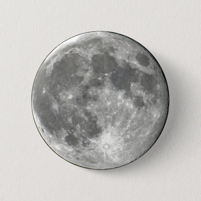 Badge Rond 5 Cm Lune (Devant)