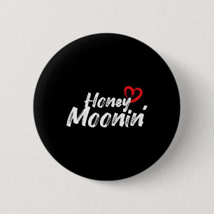 Badge Rond 5 Cm Lune de miel - Mariée Marié Couple Amour Mariage N
