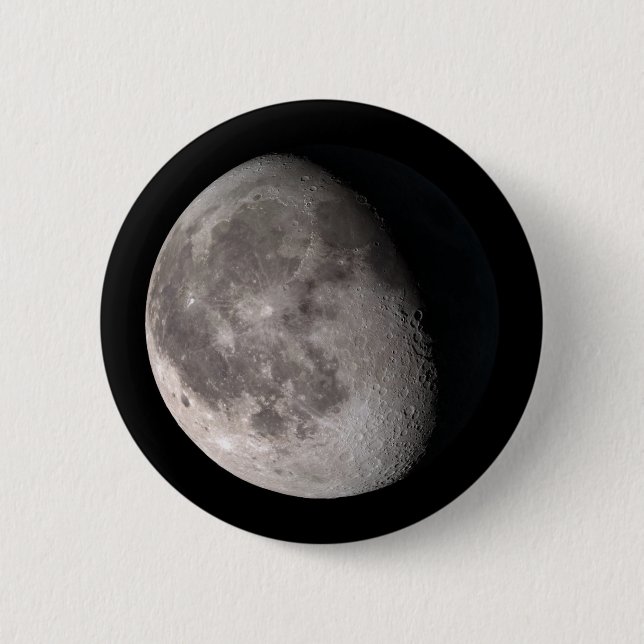 Badge Rond 5 Cm Lune géante (Devant)