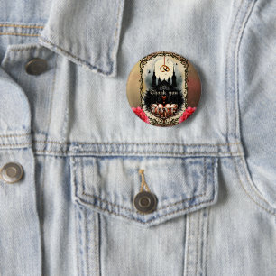 Badge Rond 5 Cm Lune gothique – Amour éternel sous le ciel de minu