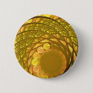 Badge Rond 5 Cm Lune lumineuse de fleur