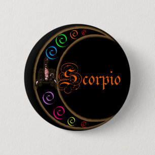 Badge Rond 5 Cm Lunes de Scorpio