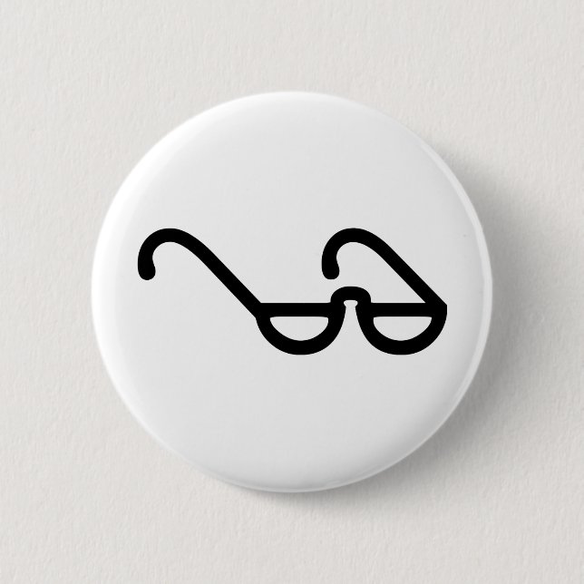 Badge Rond 5 Cm lunettes de lecture (Devant)