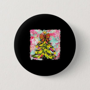 Badge Rond 5 Cm Lunettes de Noël Préparées Coquette Xmas Fille 