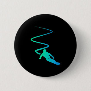 Badge Rond 5 Cm Lunettes de ski de randonnée Snowboard Skiing Neig
