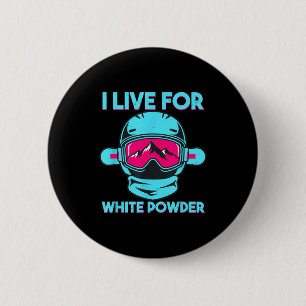 Badge Rond 5 Cm Lunettes de ski snowboard rétro 80s 90s après vint