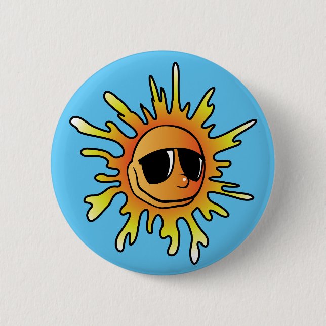 Badge Rond 5 Cm Lunettes de soleil (Devant)