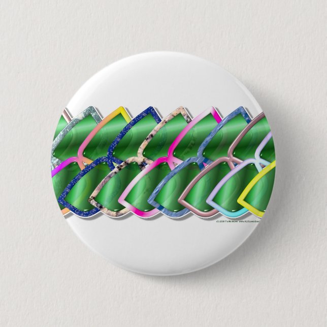 Badge Rond 5 Cm Lunettes de soleil bon marché (Devant)
