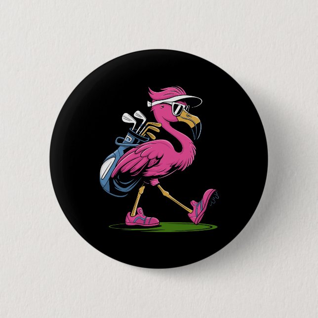 Badge Rond 5 Cm Lunettes de soleil de golf Ping Flamingo Femme Dam (Devant)