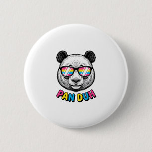 Badge Rond 5 Cm Lunettes de soleil de Panda drôle Vintage Gravure