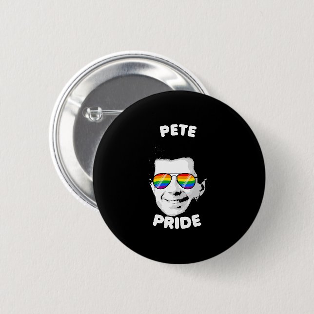 Badge Rond 5 Cm Lunettes de soleil Pete Pride (Devant & derrière)