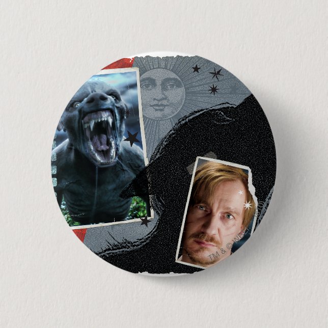 Badge Rond 5 Cm Lupin - Loup-garou (Devant)