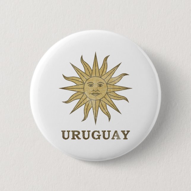 Badge Rond 5 Cm L'Uruguay vintage (Devant)