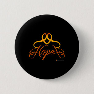 Badge Rond 5 Cm Lutémie sans cancer Penser Orange Hope W