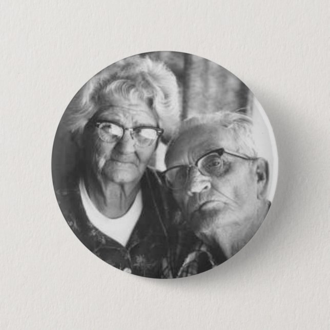 Badge Rond 5 Cm Luther et Minnie (Devant)