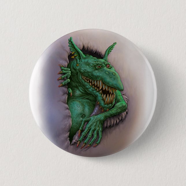 Badge Rond 5 Cm Lutin astucieux (Devant)