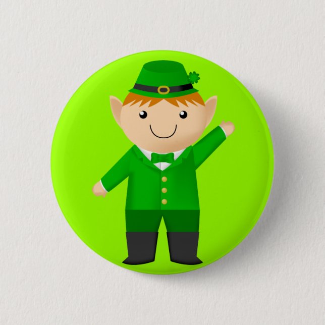 Badge Rond 5 Cm Lutin mignon (Devant)