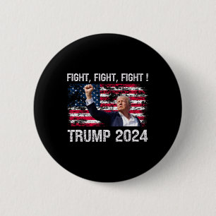 Badge Rond 5 Cm Lutte 2024 - Élection du président Trump