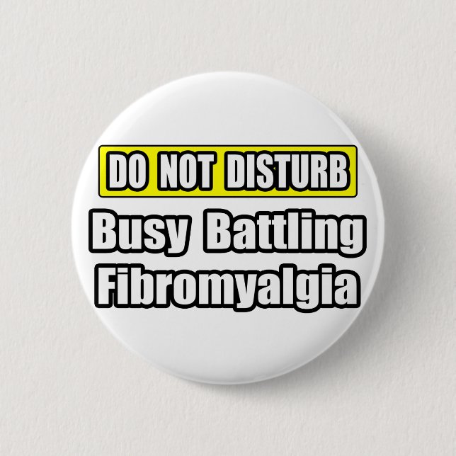 Badge Rond 5 Cm Lutte acharnée contre la Fibromyalgie (Devant)