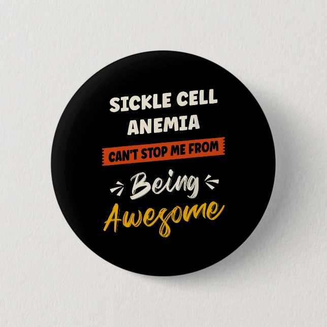 Badge Rond 5 Cm Lutte contre la maladie de la drépanocytose Warri (Devant)