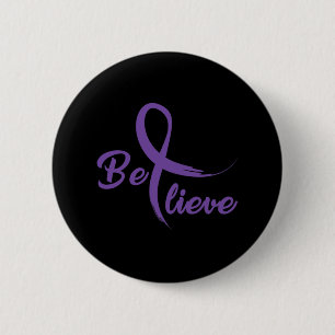 Badge Rond 5 Cm Lutte contre le cancer du pancréas Ruban 3