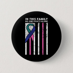 Badge Rond 5 Cm Lutte contre le cancer Ruban 28