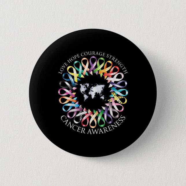Badge Rond 5 Cm Lutte contre le Ruban Supp (Devant)
